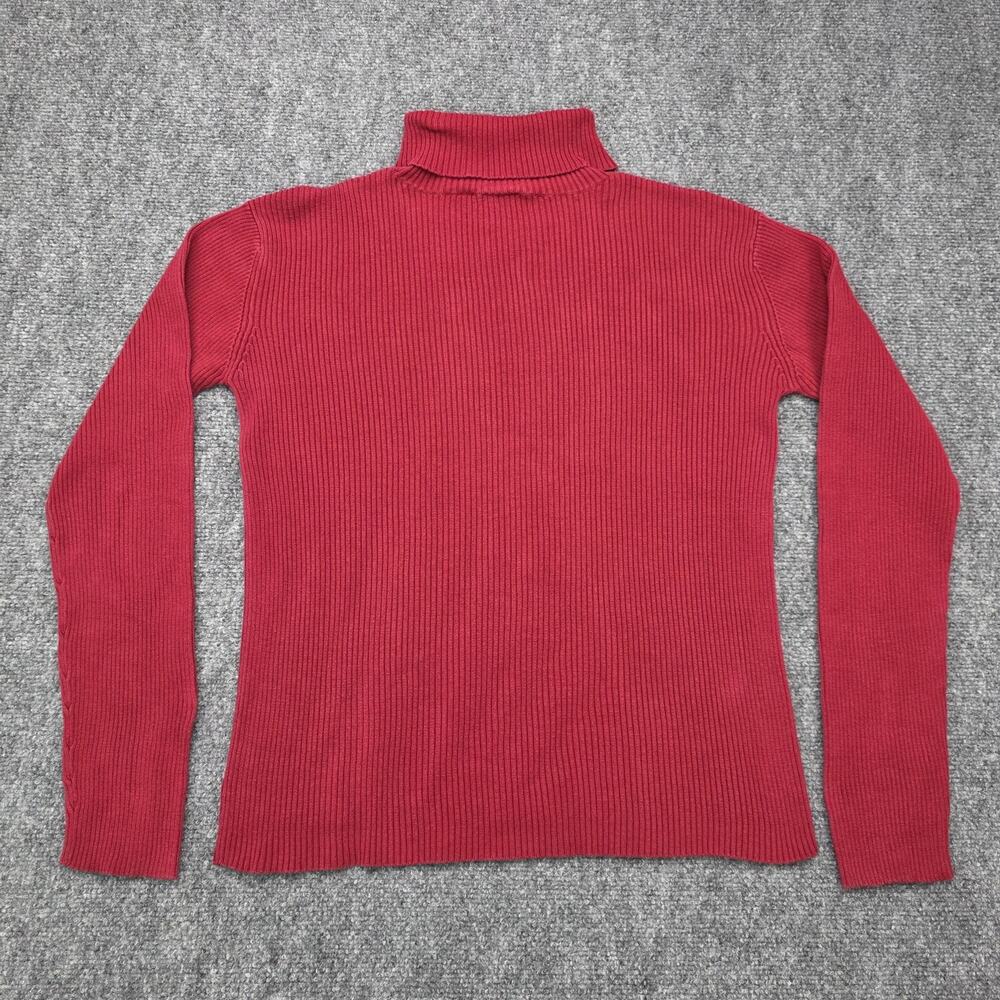 Vintage Disney Sweater Womens Medium Turtleneck Winnie The Pooh Piglet Snow 90s - Picture 4 of 15